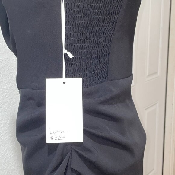 NWT $212 AMANDA UPRICHARD Black Strapless Brenna Dress L - Picture 5 of 7